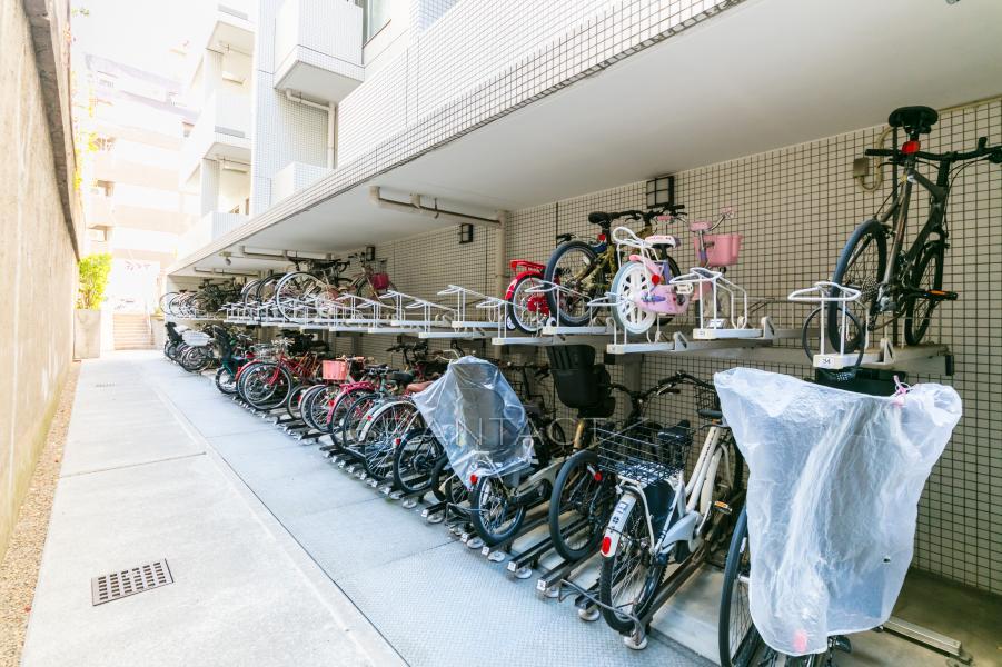 Place for storing bicycles