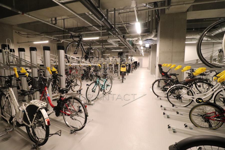 Place for storing bicycles